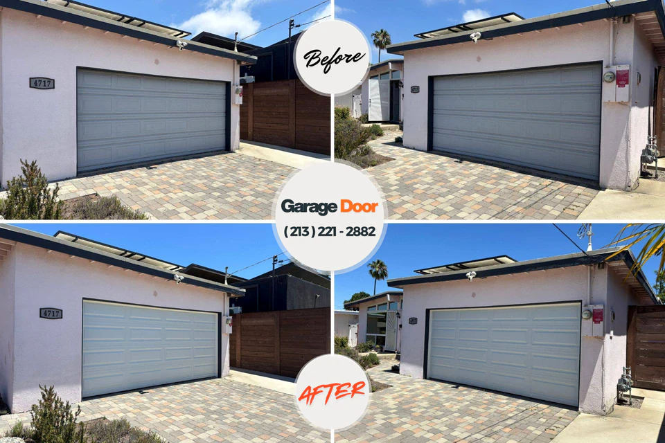 Before and after: garage door repair Whippany, NJ